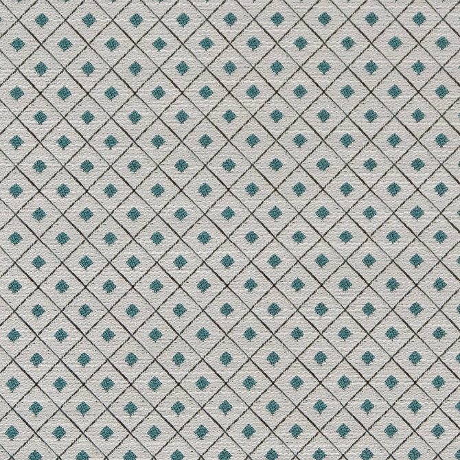 D2149 Aqua Diamond by Charlotte Fabric Small Scale Patterns 100% Woven Polyester Asia Exceeds 100,000 Wyzenbeek Rubs (Heavy Duty) </p><p>Repeat: Horizontal: 1" x Vertical: 1" 54 Inches - Fabric Carolina -