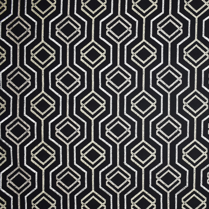 S1899 Black/Tan by Greenhouse Fabric S28: Venice Luxe 54% Polyester, 42% Cotton, 4% Linen India 27,000 double rubs </p><p>Repeat: 6.4" H, 6.39" V 55" - Fabric Carolina -