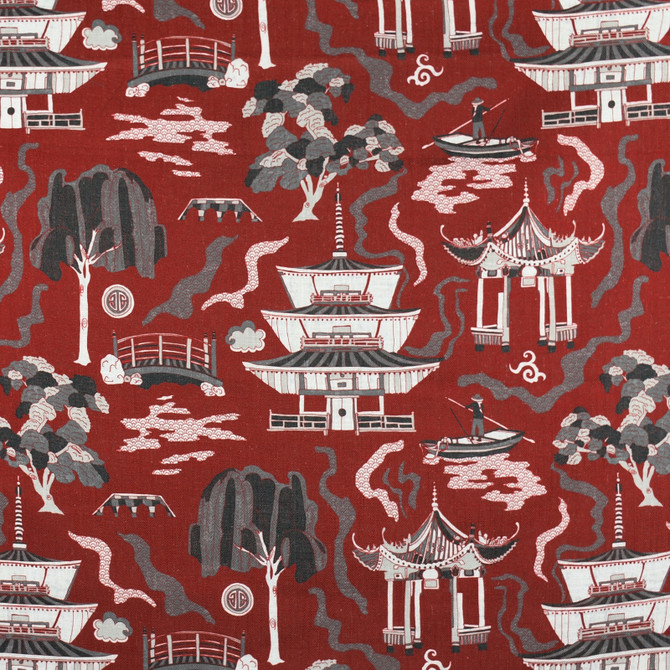 F2845 Sangria by Greenhouse Fabric 95% Polyester, 5% Linen China 50,000 double rubs </p><p>Repeat: 27" H, 27" V 58" - Fabric Carolina -