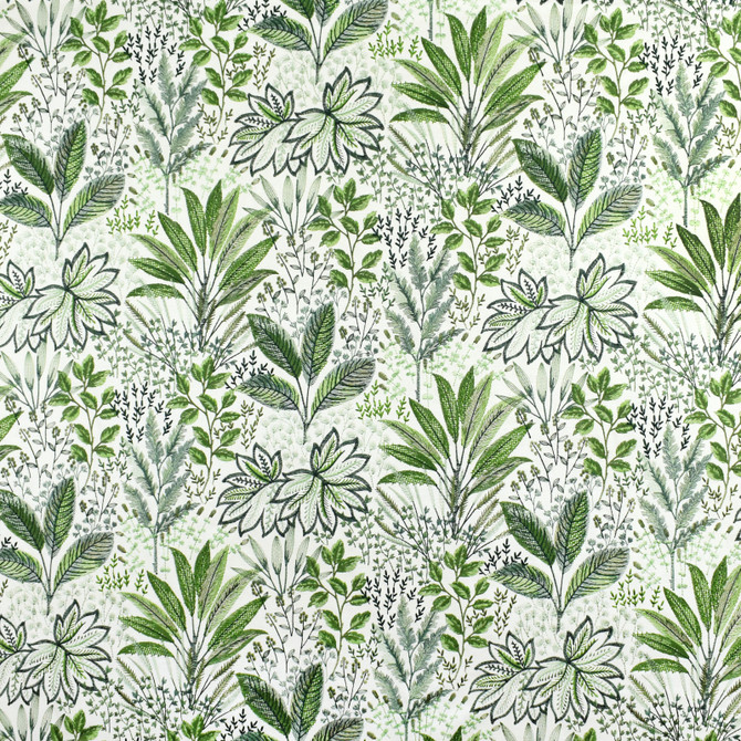 S2679 Fern by Greenhouse Fabric 73% Polyester, 27% Cotton With 100% Rayon Embroidery India 9,000 double rubs </p><p>Repeat: 26" H, 18" V 52" - Fabric Carolina -