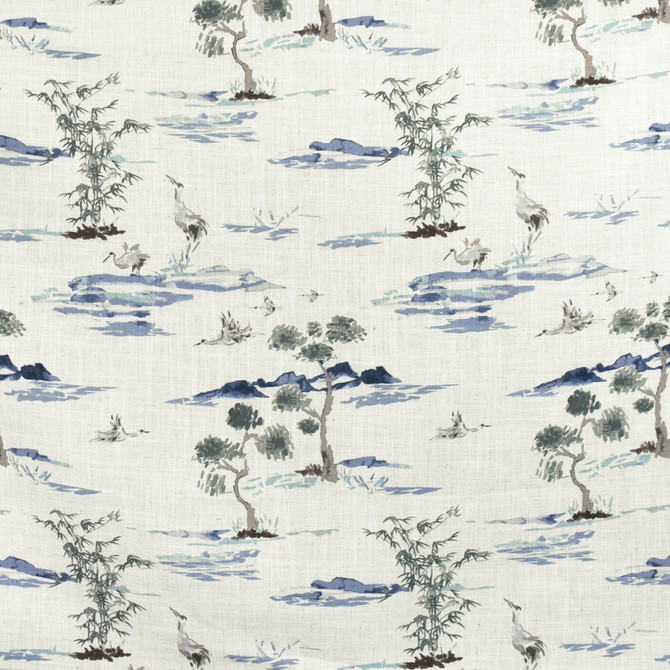 F2718 River by Greenhouse Fabric 95% Polyester, 5% Linen China 50,000 double rubs </p><p>Repeat: 14" H, 17.5" V 58" - Fabric Carolina -
