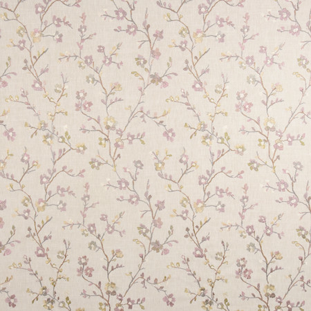 Flower Trail Wisteria by Carole Fabric From The Heart 58% Cotton, 42% Polyester India 6,000 Wyzenbeek Double Rubs 18 1/2" V, 17 1/2" H 52.25"  - Fabric Carolina -