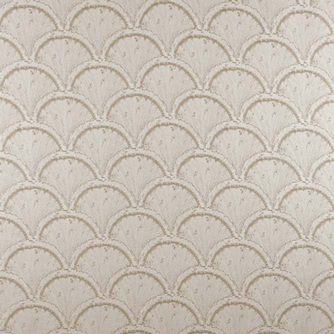Shell Shock Grey by Carole Fabric Marble & Brass 100% Polyester India N/A 6 3/4" V, 6 5/8" H 54"  - Fabric Carolina -