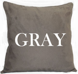 Throw Pillow Gray 92 by Norbar Fabric PILLOW INSERT 100% POLYESTER FRANCE 18" X 18" SQUARE - Fabric Carolina -