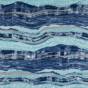 History River by Norbar Fabric PRISM BLUES 100% POLYESTER CHINA 13 1/2"V 13 1/2"H 54 - Fabric Carolina -