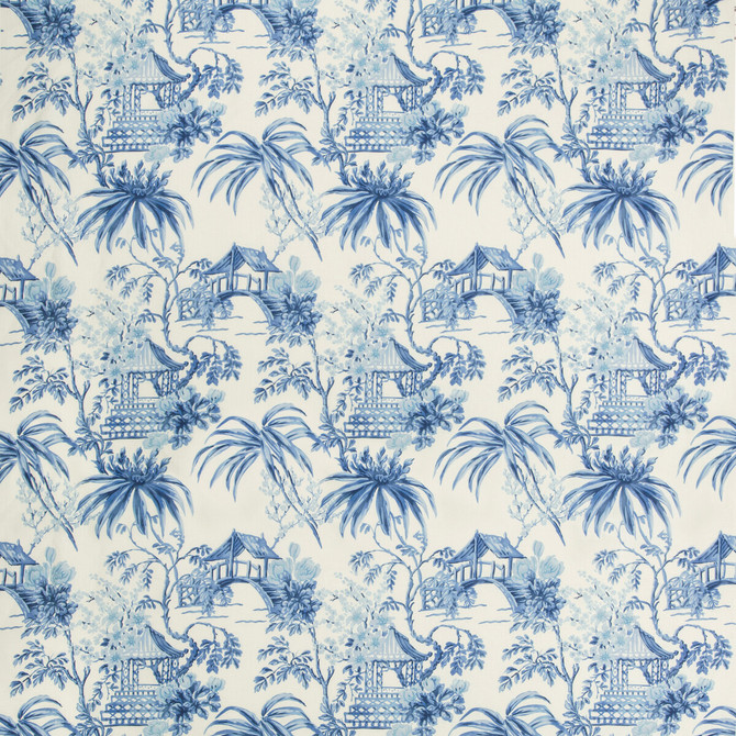 Tongli Print Porcelain by Brunschwig & Fils Fabric Brunschwig & Fils Fabric Tongli Print PorcelainFabric SUMMER PALACE LINEN - 100% United Kingdom </p><p>Repeat: H: 18, V: 22.36 54 - Fabric Carolina -