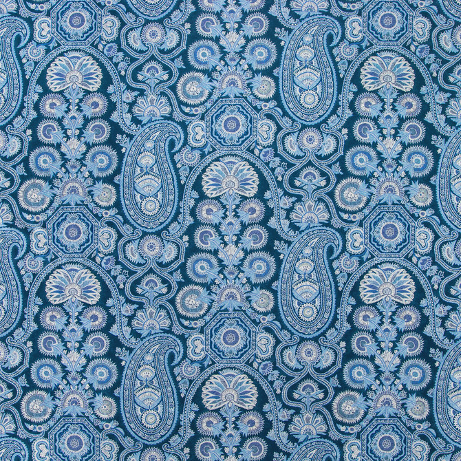 Saraya Print Indigo by Brunschwig & Fils Fabric Brunschwig & Fils Fabric Saraya Print IndigoFabric GRAND BAZAAR COTTON - 100% United Kingdom </p><p>Repeat: H: 18, V: 24.89 54 - Fabric Carolina -