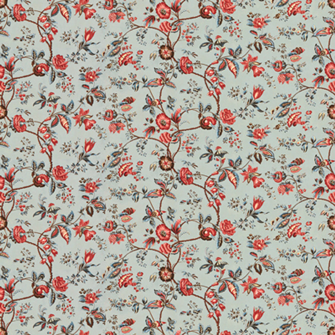 Bougainville Cotton Print Bleu by Brunschwig & Fils Fabric Brunschwig & Fils Fabric Bougainville Cotton Print BleuFabric COTTON - 100% France </p><p>Repeat: H: 57.25, V: 18.75 58 - Fabric Carolina -