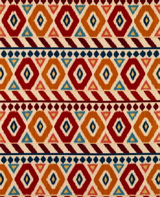 Uzbek Linen And Cotton Print Red/Gold/Blue by Brunschwig & Fils Fabric Brunschwig & Fils Fabric Uzbek Linen And Cotton Print Red/Gold/BlueFabric LINEN - 58%;COTTON - 42% Italy </p><p>Repeat: H: 17.75, V: 36 55 - Fabric Carolina -