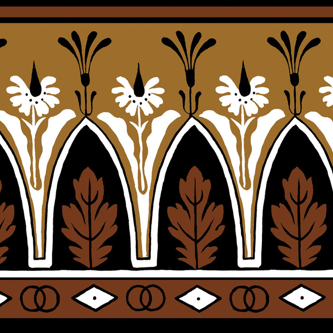 Lola Montez Bdr Tobacco by Brunschwig & Fils Wallcovering Brunschwig & Fils Wallcovering Lola Montez Bdr TobaccoWallcovering MADELEINE CASTAING CELLULOSE - 72%;POLYESTER - 28% France </p><p>Repeat: H: 4.87, V: 4.87 4.87 - Fabric Carolina -