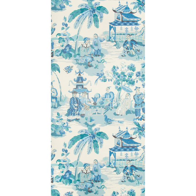 Xian Porcelain by Brunschwig & Fils Wallcovering Brunschwig & Fils Wallcovering Xian PorcelainWallcovering VOLUME 57 CELLULOSE - 45%;BINDER - 20%;MINERAL FILLERS - 20%;POLYESTER - 15% United Kingdom </p><p>Repeat: H: 27.5, V: 36.8 27.5 - Fabric Carolina -