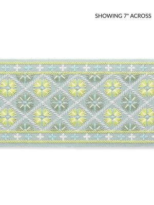 <p>Hansel Embroidered Tape Summer Breeze GWT33290003 by Scalamandre Trim</p><p><strong>Required Minimum Quantity Purchase: Fabrics by the yard 1 YARD MINIMUM </p><p>Book: FOLKLORE</p><p>Content: 70% COTTON 30% POLYESTER</p><p>Origin: INDIA</p><p>Performance: MEDIUM DUTY</p><p>Repeat: Horizontal: 1.5" and Vertical: </p><p>Width: 4</p>