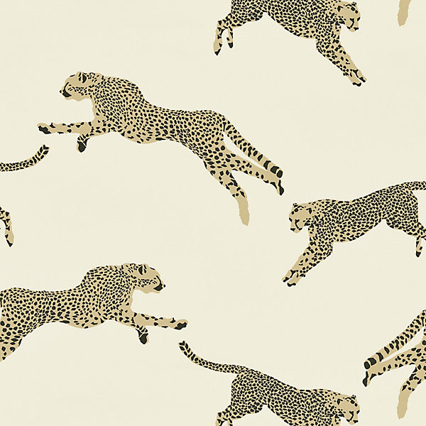 Leaping Cheetah Cotton Print Dune by Scalamandre
 Fabric Scalamandre
 Fabric Leaping Cheetah Cotton Print DuneFabric SAHARA 100% COTTON ITALY </p><p>Repeat: H: 25.125", V: 27.5" 55" - Fabric Carolina -