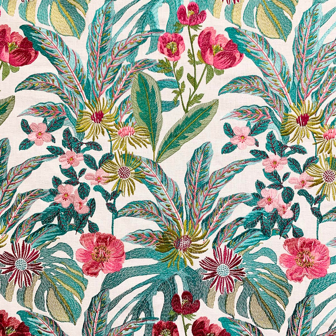 Olga Island by Magnolia Fabric - 48Visc/27Poly/25Ctn-Emb100Visc India 80000 Horizontal: 13.13 and Vertical: 18 52.5 - Fabric Carolina -