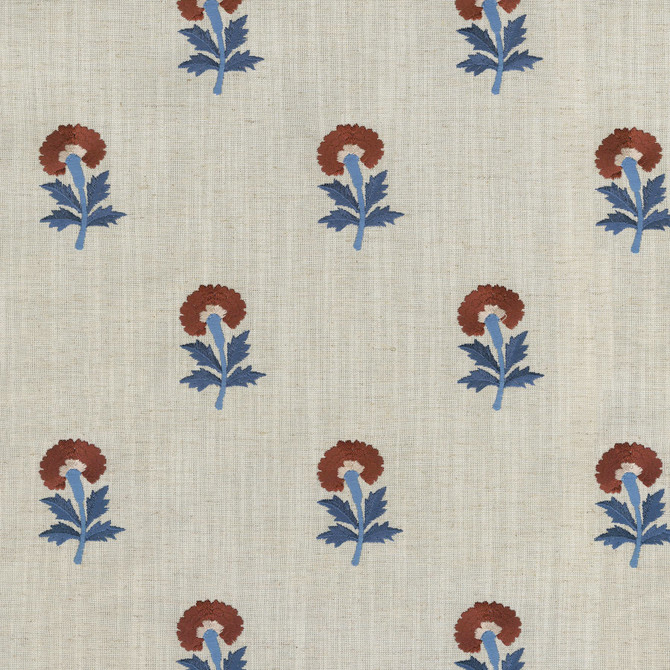 Thistle Embroidery Americana 411490 by PKL Studio Fabric - 82% polyester, 11% cotton, 7% linen Emboidery 100% rayon India 51000 Horizontal: 5.3 and Vertical: 6.2 54 - Fabric Carolina -
