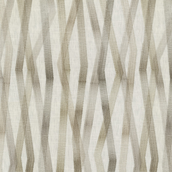 Zig Zag Embroidery Flax 180223 by Novogratz Fabric - 69% cotton, 31% polyester Embroidery 100% rayon India 51000 Horizontal: 18.5 and Vertical: 13 54 - Fabric Carolina -
