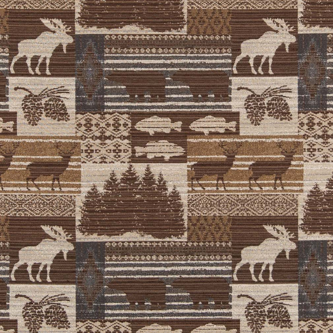 D2689 Moose Slate by Charlotte Fabric Novelty Tapestry 95% Polyester, 5% Rayon Asia Exceeds 100,000 Wyzenbeek Rubs </p><p>Repeat: Horizontal 14.5" x Vertical 13" 54 Inches - Fabric Carolina -
