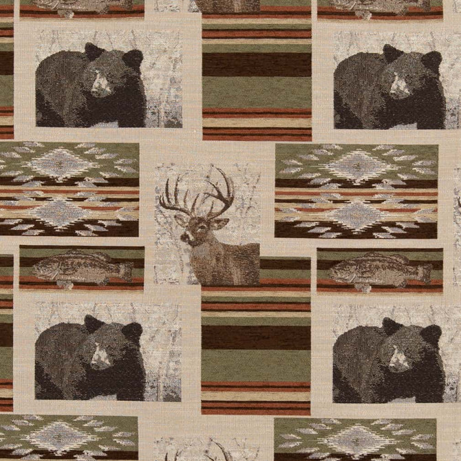 D2693 Sedona Sage by Charlotte Fabric Novelty Tapestry 100% Polyester Asia Exceeds 150,000 Wyzenbeek Rubs </p><p>Repeat: Horizontal 14" x Vertical 13" 54 Inches - Fabric Carolina -