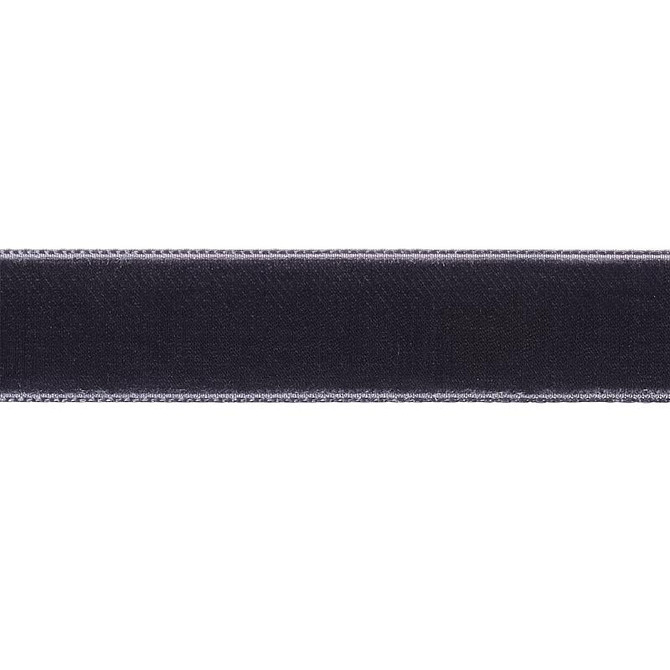Velvet Tape Medium Graphite 80950 by Schumacher Trim Perfect Basics: Velvet Tapes - Fabric Carolina -