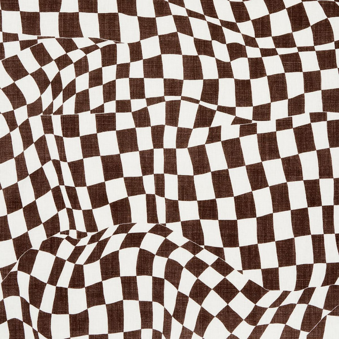 Loose Check Brown 180331 by Schumacher Fabric David Kaihoi 54.0" - Fabric Carolina -