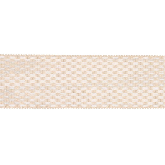 Crawford Check Tape Wide Coffee 81642 by Schumacher Trim Williamsburg - Fabric Carolina -