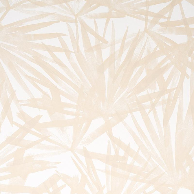 Sunlit Palm Sand 5010563 by Schumacher Wallpaper Natura 27.0" - Fabric Carolina -