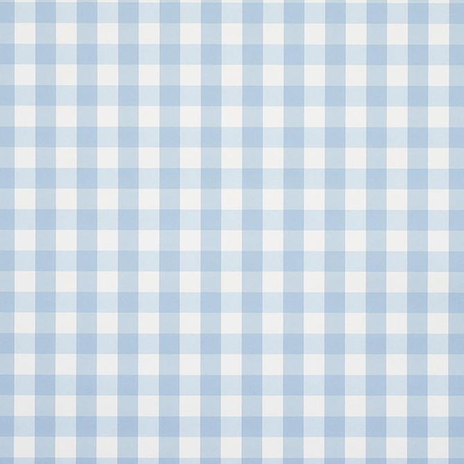 Willa Check Small Chambray 5012360 by Schumacher Wallpaper Plaid Wallcoverings 2.0" - Fabric Carolina -