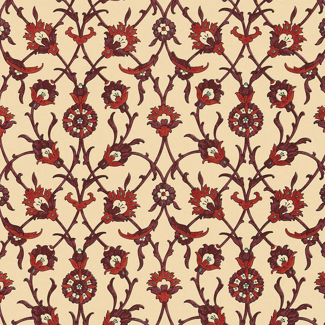 Sultan'S Trellis Pomegranate 5006702 by Schumacher Wallpaper Ottoman Chic 13.5" - Fabric Carolina - Sultan'S Trellis Pomegranate 5006702 by Schumacher Wallpaper Ottoman Chic 13.5" - Fabric Carolina -