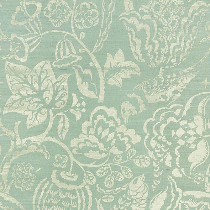 Uccello Sisal Sky 5008262 by Schumacher Wallpaper Shangri-La 34.0" - Fabric Carolina - Uccello Sisal Sky 5008262 by Schumacher Wallpaper Shangri-La 34.0" - Fabric Carolina -