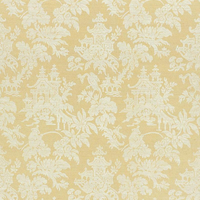 Brighton Sisal Natural 5008320 by Schumacher Wallpaper Shangri-La 16.62" - Fabric Carolina -