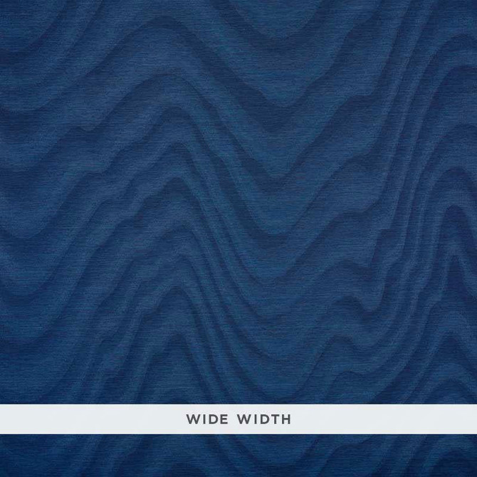 Claridge Indigo 5008450 by Schumacher Wallpaper Luxe Wallcoverings 52.0" - Fabric Carolina -