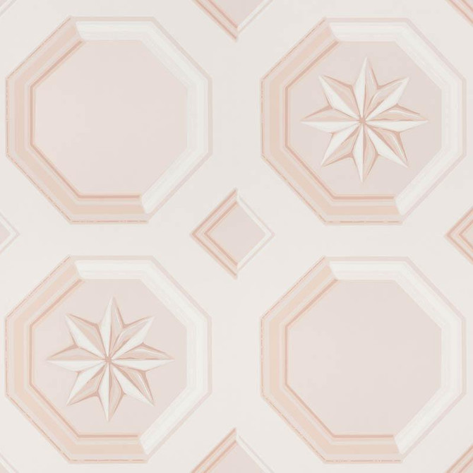 Augustus Blush 5009891 by Schumacher Wallpaper Trompe L'Oeil 27.0" - Fabric Carolina -