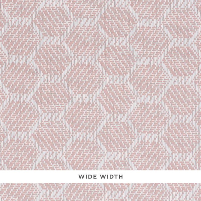 Abaco Paperweave Blush 5011280 by Schumacher Wallpaper Woven Wallcoverings 1.25" - Fabric Carolina -