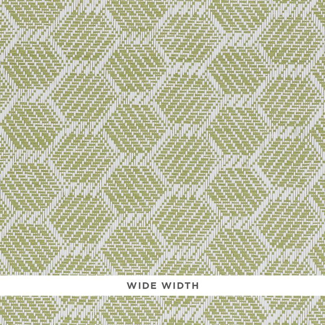 Abaco Paperweave Green 5011281 by Schumacher Wallpaper Woven Wallcoverings 1.25" - Fabric Carolina -