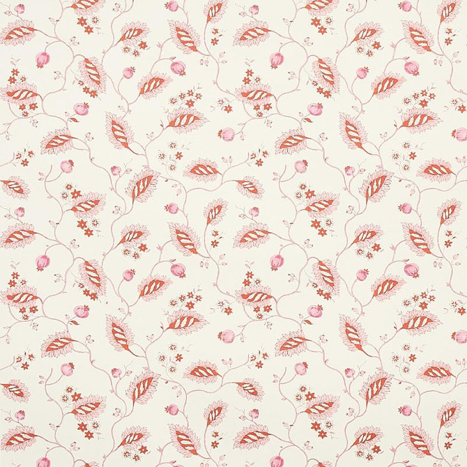 Maryam Vine Pink & Red 5011602 by Schumacher Wallpaper Jacaranda 13.5" - Fabric Carolina -
