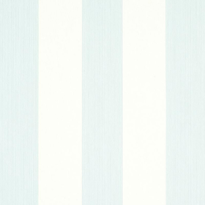 Edwin Stripe Wide Sky 5011900 by Schumacher Wallpaper Stripe Wallcovering Collection 4.5" - Fabric Carolina -