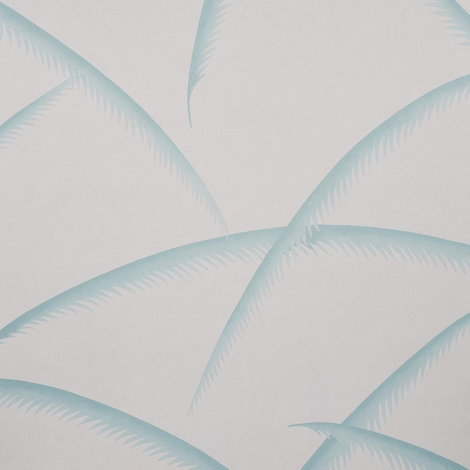 Deco Palms Seaglass 5013300 by Schumacher Wallpaper Panels Collection 54.0" - Fabric Carolina -