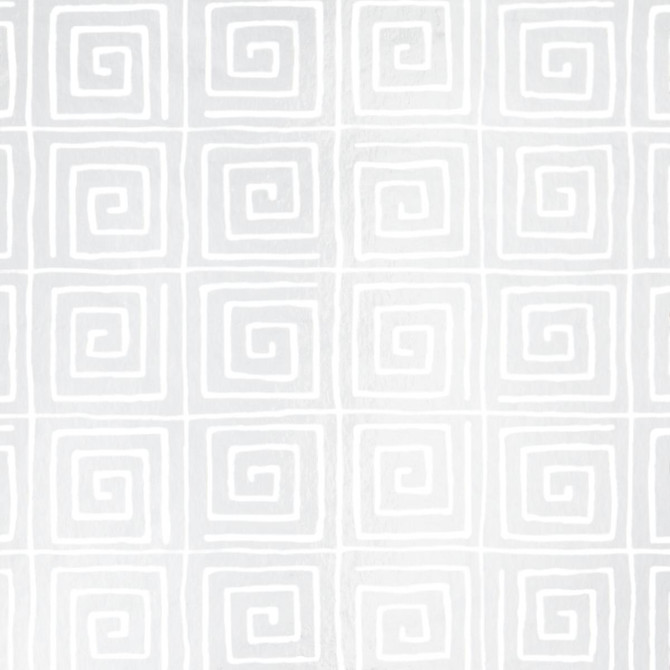 Trousdale Metallic Platinum Blanc 5012590 by Schumacher Wallpaper Cristina Buckley 13.5" - Fabric Carolina -