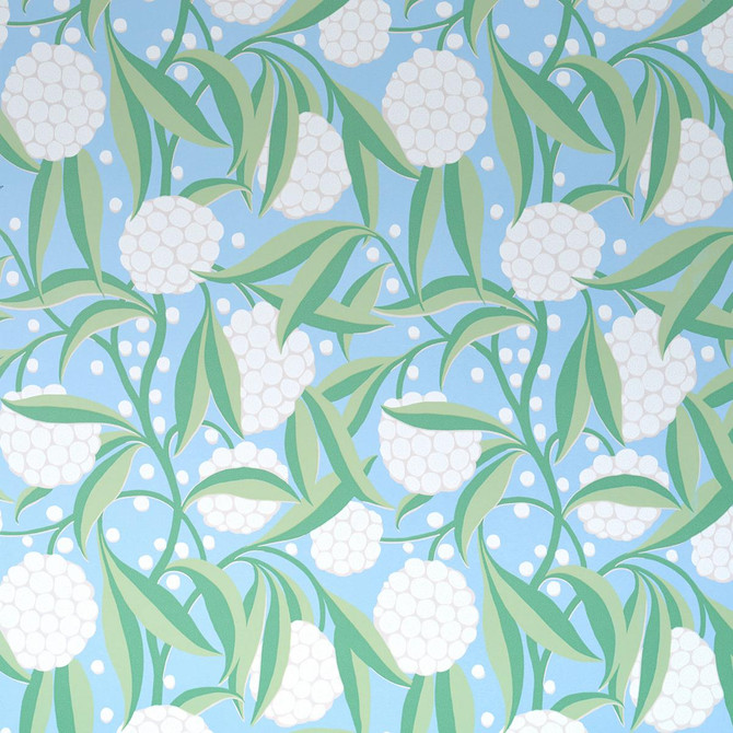 Rubus Delft 5013332 by Schumacher Wallpaper Moon River 27.0" - Fabric Carolina -