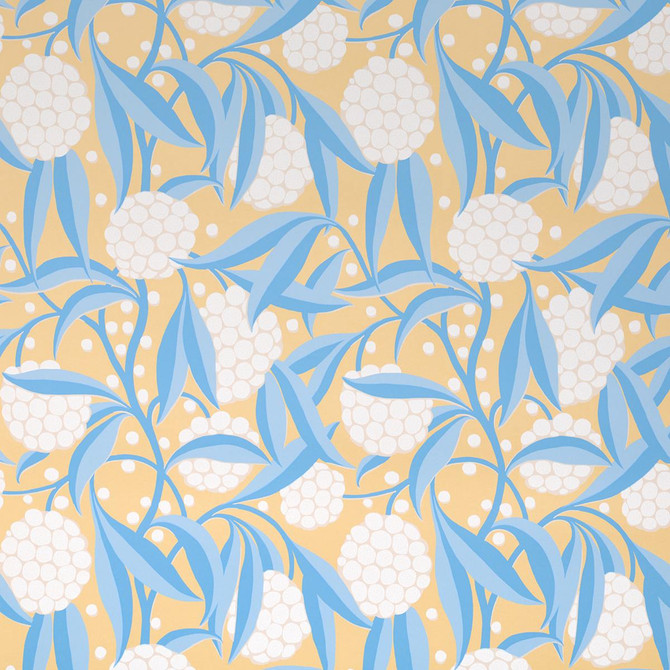 Rubus Yellow 5013331 by Schumacher Wallpaper Moon River 27.0" - Fabric Carolina -