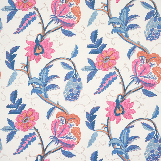 Indali Rose & Indigo 5013242 by Schumacher Wallcovering Schumacher Wallcovering Indali Rose & Indigo 5013242Wallcovering Paper UNITED STATES OF AMERICA </p><p>Repeat: H: HORZ. 54" (137CM), V: VERT. 71 3/4" (182CM) 54 - Fabric Carolina -