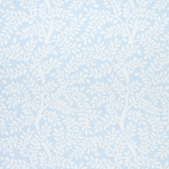 Temple Garden Ii Sky 5011963 by Schumacher Wallpaper Preppy Chic 13.5" - Fabric Carolina -