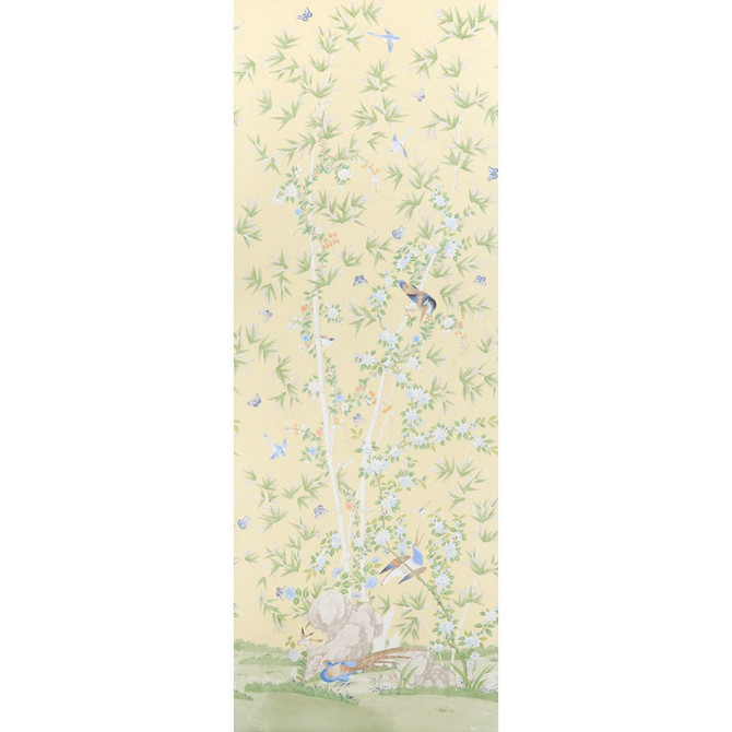 Brighton Pavilion Panel Yellow 5007747 by Schumacher Wallpaper Panels Collection 52.0" - Fabric Carolina -