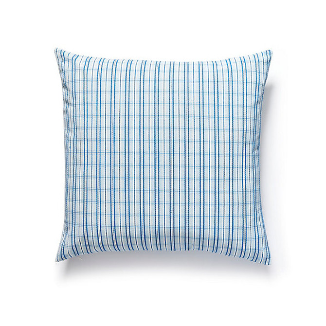 Check Please Outdoor Pillow/Fountain by Scalamandre Pillow Scalamandre Pillow Check Please Outdoor Pillow/FountainPillow 62% ACRYLIC 38% POLYESTER USA </p><p>Repeat: H: , V: - Fabric Carolina -
