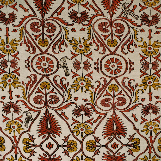 S5850 Cinnabar by Greenhouse Fabric M15: Memos by Color 75% Cotton, 25% Linen Pakistan 18,000 double rubs </p><p>Repeat: 27" H, 32" V 54" - Fabric Carolina -