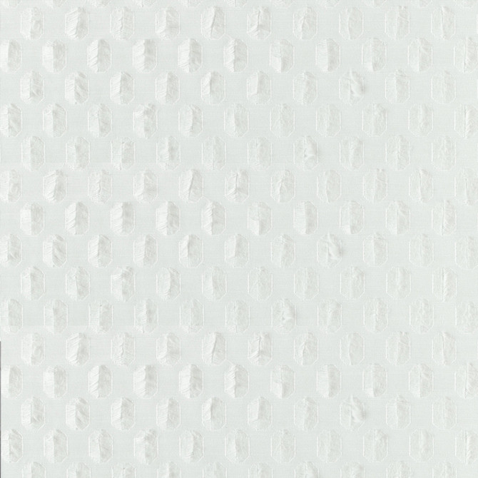 S5142 Optic White by Greenhouse Fabric 69% Polyester, 31% Cotton India DRAPERY </p><p>Repeat: 1.25" H, 1.75" V 58" - Fabric Carolina -