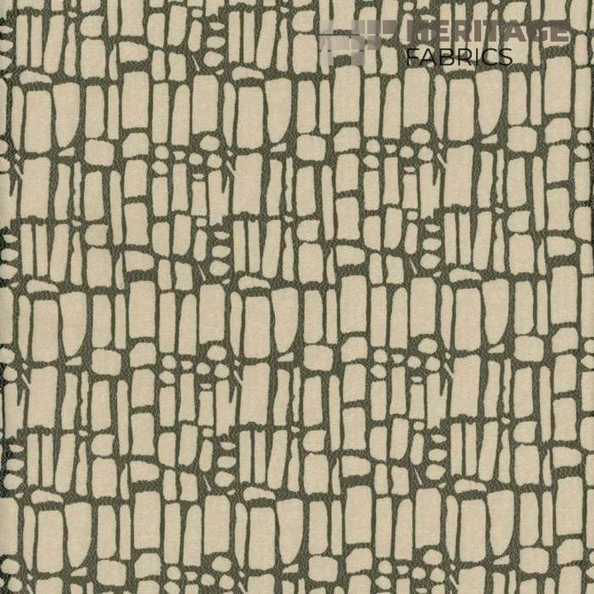 Delray Umber by Heritage Fabric - 100% Polyester India 3,000 Horizontal: 3.25" and Vertical: 3" 54" - Fabric Carolina -