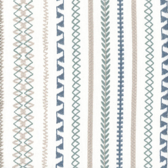 Stella Stripe Tide by Heritage Fabric - USA or Imported Horizontal: and Vertical: - Fabric Carolina -