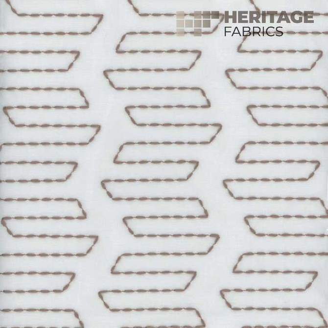 Sydney Dark Linen by Heritage Fabric - 100% Polyester Turkey Horizontal: 3.25" and Vertical: 3.25" 54" - Fabric Carolina -