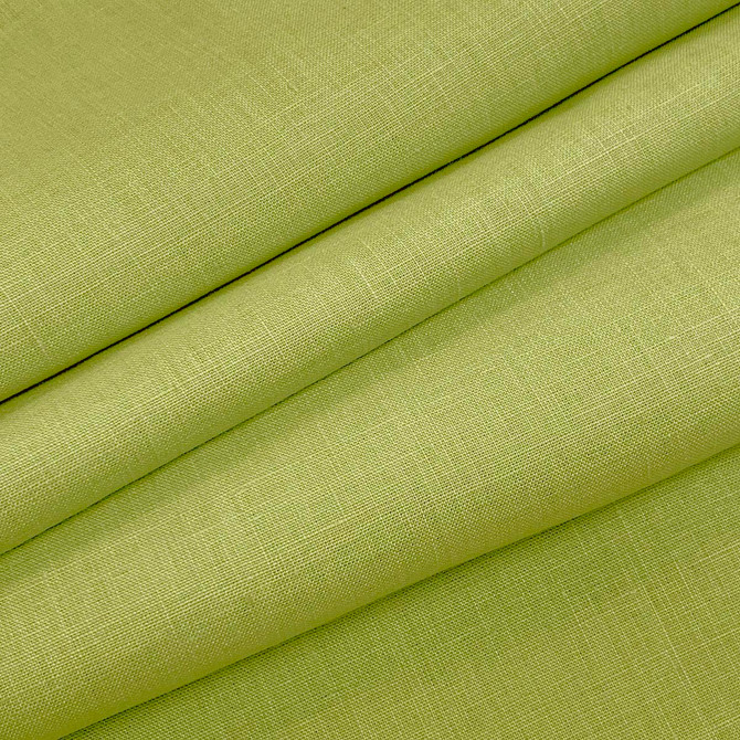 Emma Linen Apple Green by Magnolia Fabric - 100 % Linen India 20000 Horizontal: 0 and Vertical: 0 54" - Fabric Carolina -